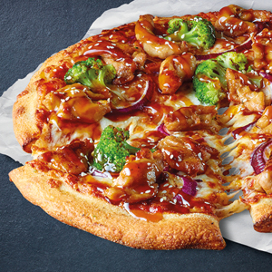 Teriyaki Chicken pizza