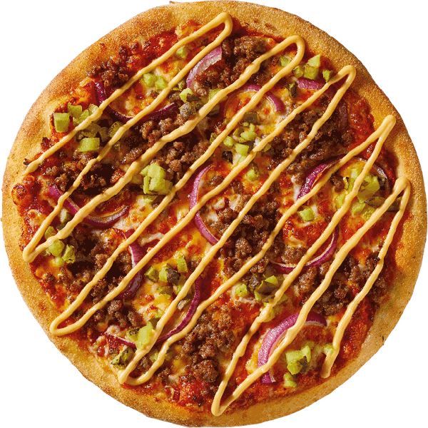 Hamburger pizza