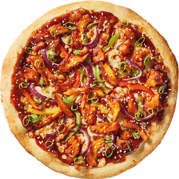 Korean BBQ Chicken pizza