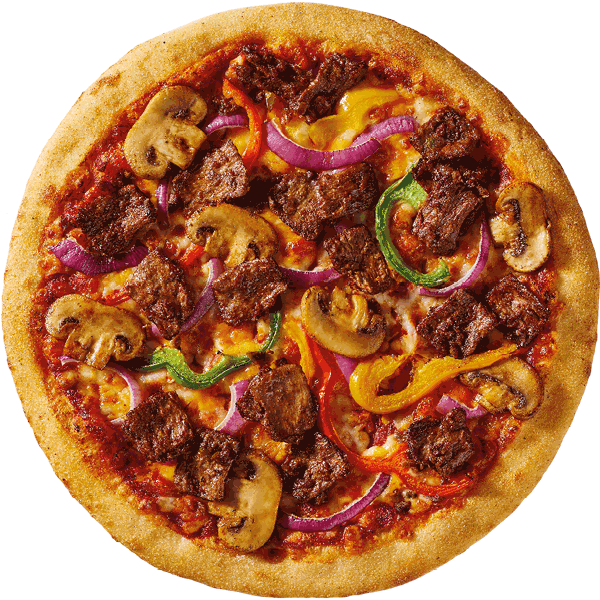 Plantsteak pizza