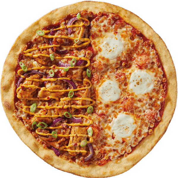 Double tasty: chicken piri piri deluxe & extra cheesy